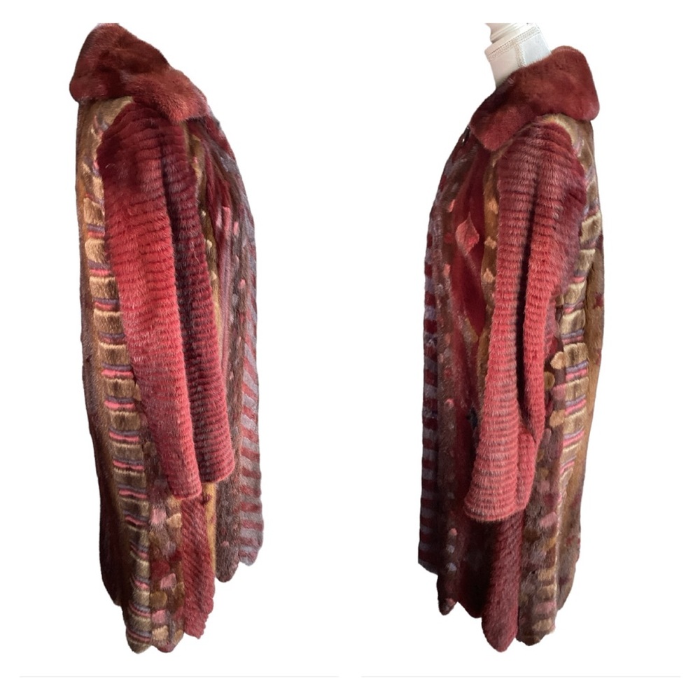 Multi Color Multi Patterned Mink Coat (Fc) - image 5